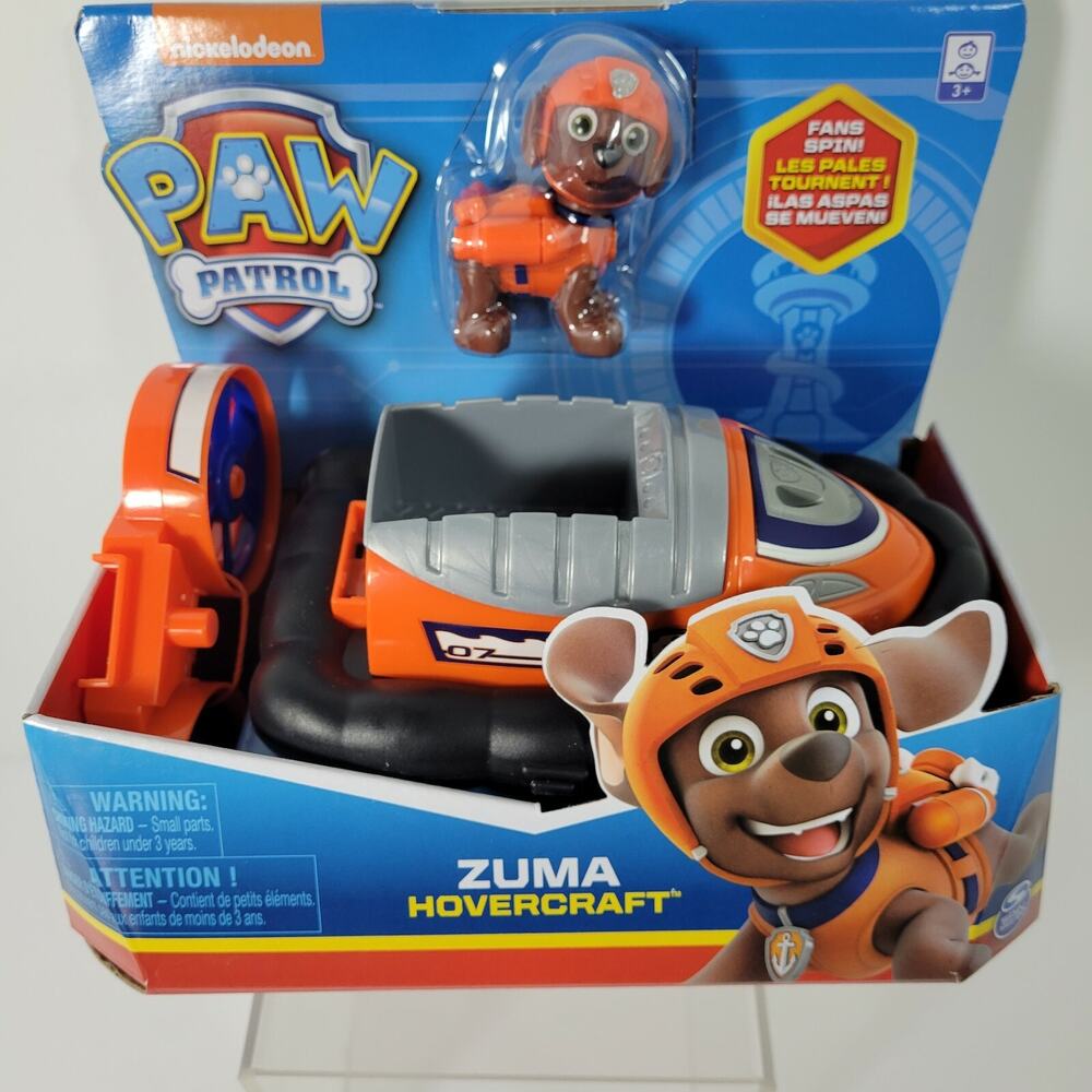 Paw Patrol Zuma Hovercraft Rescue Figure Vehicle Spinmaster Nickelodeon Dog